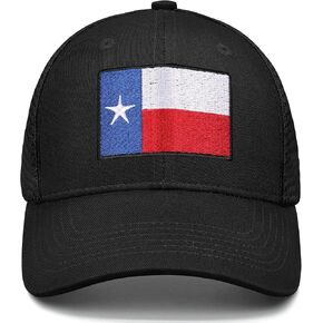Adjustable State Flag Trucker Hat Mesh Baseball Cap with Embroidered Patch for Men Women