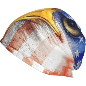 American Flag America Beanie Hat Funny Sleep Cap Headwear Hats Neck Gaiter Headscarf for Women Men