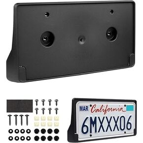 Custom License Plate Bracket Fit for 2019-2025 Dodge Ram 1500 (NOT for DS Bumper !) Car Accessories Replacement Front License Plate Frame Black 68274215AE CH1068151