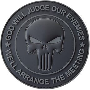 God Will Judge Our Enemies PVC Patch (Glow in The Dark)