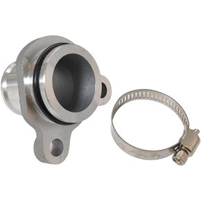 Water Hose Aluminum Fitting with Clamp Thermostat Hose Flange Repair Kit For BMW 2006-2016 Engine L4 L6 N46 N52 N54 N55 N52 Replacement : 11537603514 11537544638