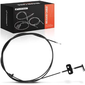 A-Premium Front Hood Latch Release Cable with Handle Compatible with Honda Civic 1996 1997 1998 1999 2000, 95.3 Inch, Replace# 74130S04A01ZA, 74130S04A01
