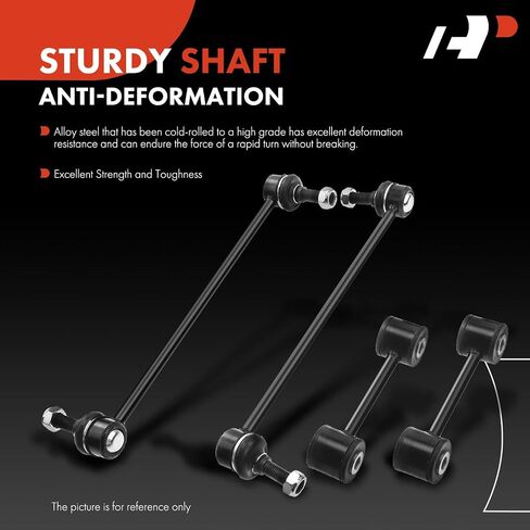 A-Premium Set of 4, Front & Rear Sway Bar Links Kit Stabilizer Bar Links Compatible with Dodge Grand Caravan & Caravan 96-07, Chrysler Town & Country 96-07, Voyager 00-03, Plymouth Grand Voyager 96-00 in Saudi Arabia