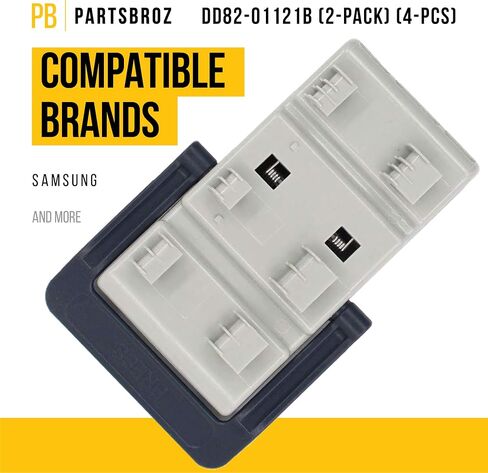 Upgraded DD82-01121B Rack Adjusters Replacement by PartsBroz - Compatible Samsung Dishwasher Parts - Replaces AP5736133 2983167 PS8690520 - For the Left and Right Side, Durable Materials in Saudi Arabia