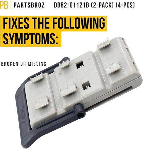 Upgraded DD82-01121B Rack Adjusters Replacement by PartsBroz - Compatible Samsung Dishwasher Parts - Replaces AP5736133 2983167 PS8690520 - For the Left and Right Side, Durable Materials in Saudi Arabia