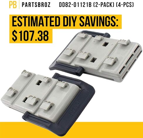 Upgraded DD82-01121B Rack Adjusters Replacement by PartsBroz - Compatible Samsung Dishwasher Parts - Replaces AP5736133 2983167 PS8690520 - For the Left and Right Side, Durable Materials in Saudi Arabia