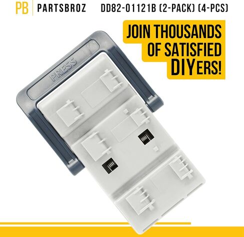 Upgraded DD82-01121B Rack Adjusters Replacement by PartsBroz - Compatible Samsung Dishwasher Parts - Replaces AP5736133 2983167 PS8690520 - For the Left and Right Side, Durable Materials in Saudi Arabia