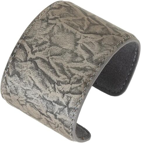 Leather Cuff Bracelet Wide Adjustable Open Bangle Bracelets Snakeskin Animal Print Leather Wrap Bracelet for Women Jewelry in Saudi Arabia
