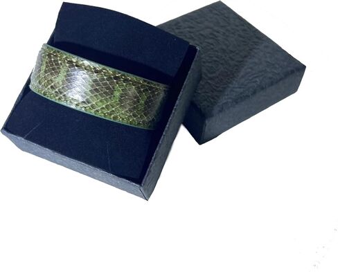 Leather Cuff Bracelet Wide Adjustable Open Bangle Bracelets Snakeskin Animal Print Leather Wrap Bracelet for Women Jewelry in Saudi Arabia
