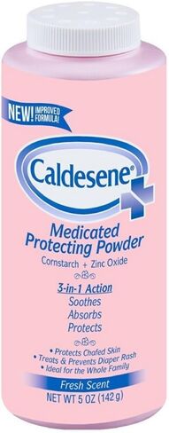 Caldesene Medicated Protecting Powder with Zinc Oxide & Cornstarch-Talc Free, 5 Ounce (12 Pack) in Saudi Arabia