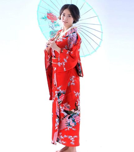 Women's Peacock Kimono Robe Japanese Dress Photography Cosplay Costume 5 Colors in Saudi Arabia