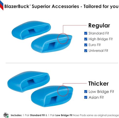 قطعة وسادات أنف بديلة من BLAZERBUCK لـ Oakley Bisphaera OO9400 in Kuwait