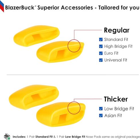 قطعة وسادات أنف بديلة من BLAZERBUCK لـ Oakley Bisphaera OO9400 in Kuwait
