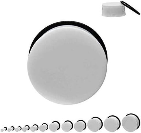 7/16 بوصة 11 ملم، سدادات سوداء وسدادات مضيئة واحدة بيضاء لتمديد الأذن in Kuwait