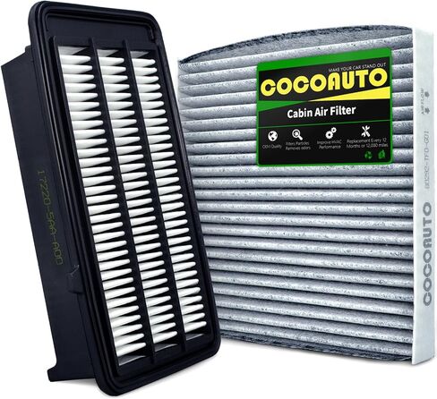 (Hybrid Only) COCOAUTO Cabin Engine Air Filter Kit for CRV Hybrid (2023-2025), Accord Hybrid (2023-2025), Civic Hybrid 2025, Replace 172206MAJ01, LX3763 (Not for Gas) in Saudi Arabia
