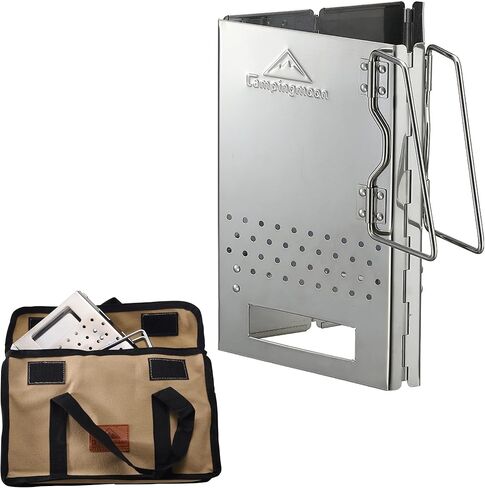 camping moon CAMPINGMOON Charcoal Chimney Starter Collapsible Foldable Grill Chimney Stainless Steel MT-17 in Saudi Arabia