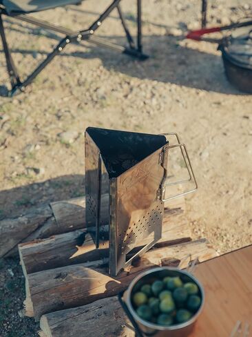 camping moon CAMPINGMOON Charcoal Chimney Starter Collapsible Foldable Grill Chimney Stainless Steel MT-17 in Saudi Arabia