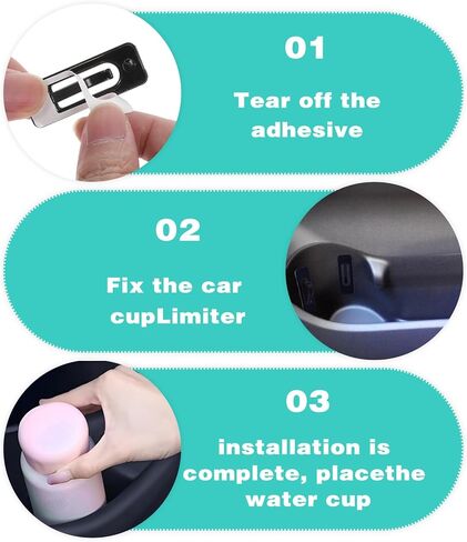 وسائد حامل أكواب السيارة مزودة بمادة لاصقة قوية مطورة، وسادات حامل أكواب السيارة مضادة للاهتزاز لتثبيت الأكواب، إدراج حامل أكواب السيارة ذاتية اللصق عالمي، الأجزاء الداخلية للسيارة SUV (6 قطع) in Kuwait