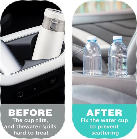 وسائد حامل أكواب السيارة مزودة بمادة لاصقة قوية مطورة، وسادات حامل أكواب السيارة مضادة للاهتزاز لتثبيت الأكواب، إدراج حامل أكواب السيارة ذاتية اللصق عالمي، الأجزاء الداخلية للسيارة SUV (6 قطع) in Kuwait