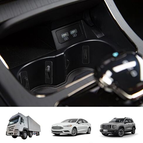 وسائد حامل أكواب السيارة مزودة بمادة لاصقة قوية مطورة، وسادات حامل أكواب السيارة مضادة للاهتزاز لتثبيت الأكواب، إدراج حامل أكواب السيارة ذاتية اللصق عالمي، الأجزاء الداخلية للسيارة SUV (6 قطع) in Kuwait