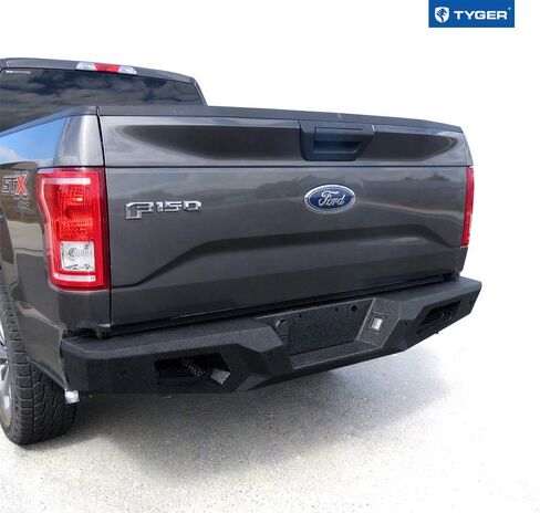 مجموعة المصد الخلفي Tyger Auto TG-BP9F80298 Tyger Fury سوداء اللون متوافقة مع 2015-2020 Ford F150 in Kuwait