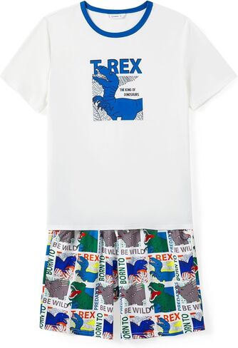 طقم بيجامات عائلية متطابقة مع رقبة دائرية وأكمام قصيرة قطعتين Pjs in Kuwait