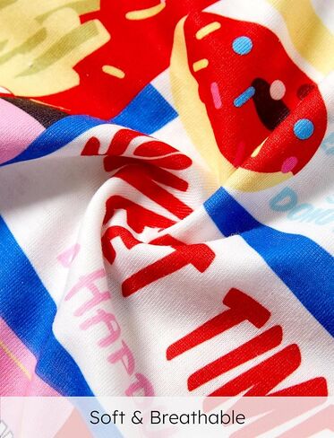 طقم بيجامات عائلية متطابقة مع رقبة دائرية وأكمام قصيرة قطعتين Pjs in Kuwait