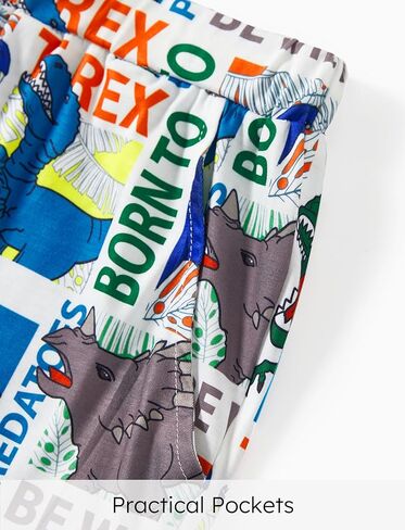 طقم بيجامات عائلية متطابقة مع رقبة دائرية وأكمام قصيرة قطعتين Pjs in Kuwait