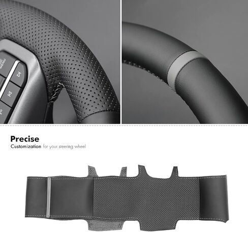 MEWANT Steering Wheel Covers for Ford F-150 2021-2023 / F-150 Lightning 2022-2023 Hand-Stitched F150 Steering Wheel Wrap in Saudi Arabia