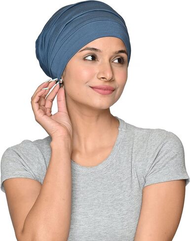 Chemo Silky Soft Slouchy Snood Bamboo Cap Beanie for Women Cancer Hair Loss Turban Hat Chemo Headwear Women in Saudi Arabia