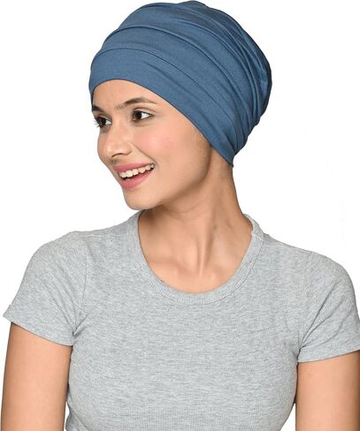 Chemo Silky Soft Slouchy Snood Bamboo Cap Beanie for Women Cancer Hair Loss Turban Hat Chemo Headwear Women in Saudi Arabia