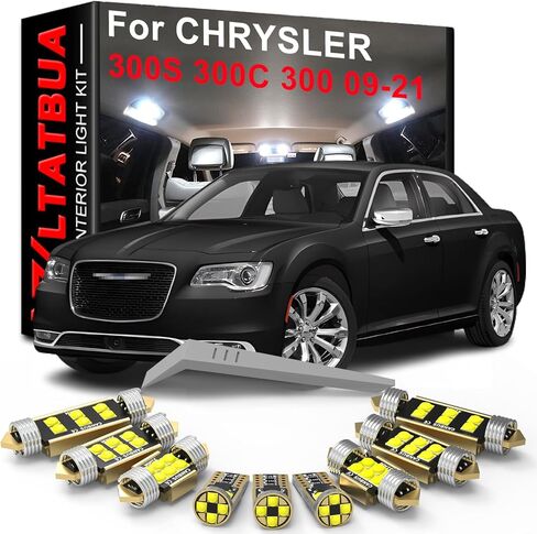 استبدال حزمة مجموعة الإضاءة الداخلية LED لكرايسلر 300S 300C 300 2009 2010 2011 2012 2013 2014 2015 2016 2017 2018 2019 2020 2021، مصابيح بيضاء فائقة السطوع 6000K in Kuwait