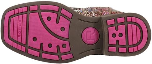 ROPER Kids Girls Aztec Glitter Square Toe كاجوال أحذية متوسطة الساق - بني in Kuwait