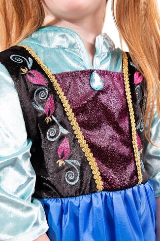 مجموعة أزياء أميرات الجليد والجبال من Little Adventures - يمكن غسلها في الغسالة للفتيات والأطفال الذين يتظاهرون باللعب بدون بريق (مقاس صغير للأعمار 1-3) in Kuwait