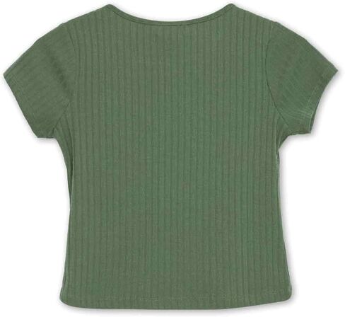 Speechless Girls' Short Sleeve Rib Knit Tee in Kuwait