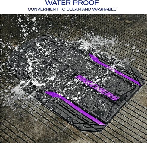 Skechers Car Floor Mats,Heavy Duty Rubber Car Mats Full Set,All -Weather Car Mats,Waterproof Trim-to Fit Universal Floor Liner Car Accessories,Automotive Floor Mats for Cars Trucks SUV,Purple in Saudi Arabia
