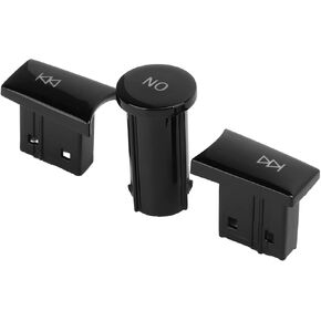Fydun 3Pcs/Set Audio Volume Control Knob Button Adjust Control Button Knob for Benz C-Class W204 2007-2009 GLK-Class X204 2008-2012(Piano Black)