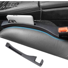 DEEYOTA 2 Pack Car Seat Gap Filler,Multi-Functional Car Seat Gap Filler for Cell Phone Storage,Used to Fill The Gap Between The Seat and Console to Prevent Items from Falling Out, Universal
