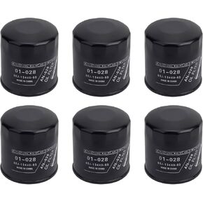 6PCS 69J-13440-04-00 69J-13440-03-00 Oil filter Compatible with Yamaha Outboard motor F200 LF200 200HP Outboard Motor 2002-2023/F225 LF225 225HP 2002-2018 69J-13440-02-00 69J-13440-01-00