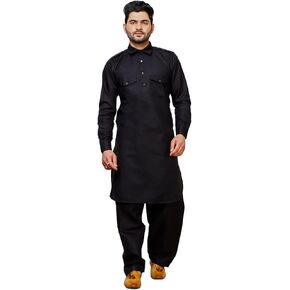 Men Cotton Pathani Kurta Set Indian Wedding Dress | Traditional wear A-116
