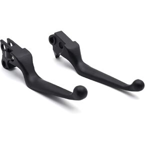 HTTMT MT241-027- Brake Clutch Hand Lever Compatible with Harley 1996-2003 XL/1996-2007 Dyna Touring/1996-2007 Softail Black