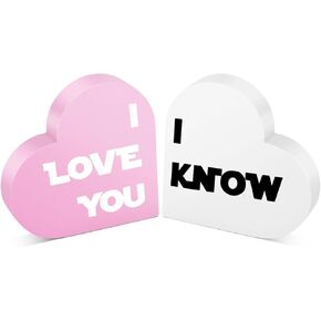 I Love You I Know Gifts Valentines Day Gifts for Couples Anniversary Wedding Gifts for Wife Husband Engagement Party Gifts for Bride Groom Romantic Gifts for Movie Fans Lover 4.5 x 4.5 inches