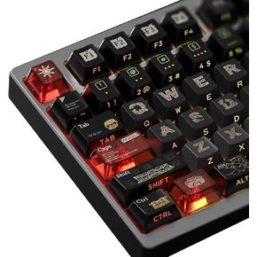 Daixiahu Chemistry 001 Theme keycap Cherry Profile 145 مفتاحًا مادة pbt + 31 قطعة مادة - 176 موضعًا رئيسيًا (الكيمياء 001)