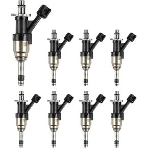 12668390 Fuel Injectors Set of 8 for Chevy: Silverado 1500 2500 Tahoe Cheyenne Suburban, for GMC: Yukon (&XL) / Sierra 1500, V6 4.3L / V8 5.3L 2014-2018, Replace 12668390, FJ1217