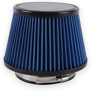 muge racing 4.5"/115mm Cold Air Intake Filter, High Performance, Washable Filter, Clamp-On Replacement Air Filter, Mushroom Head Air Filter Blue