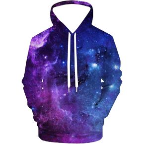 Black Rainbow Paint Pullover Hoodie 3D Novelty Graphic Hooded Sweatshirt Hoodies for Men Women