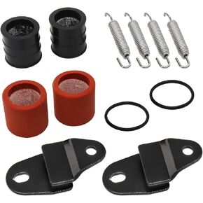 Exhaust Muffler Joint Gasket Spring Stay Kit for Yamaha Banshee 350 YFZ350 1987-2006