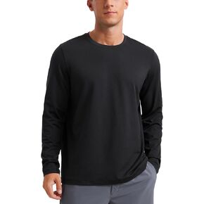 CRZ YOGA Soft Stretchy Long Sleeve Shirts for Men Breathable Casual Workout Crewneck T-Shirts Basic Tops in Kuwait