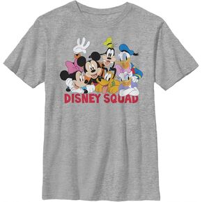 Disney Characters Squad Boy's Heather Crew Tee