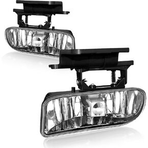 Fog Lights Compatible with 1999-2002 Chevy Silverado 1500 2500/2001 2002 Silverado 3500/2000-2006 Suburban/Tahoe,one pair (LED Fog Lights)